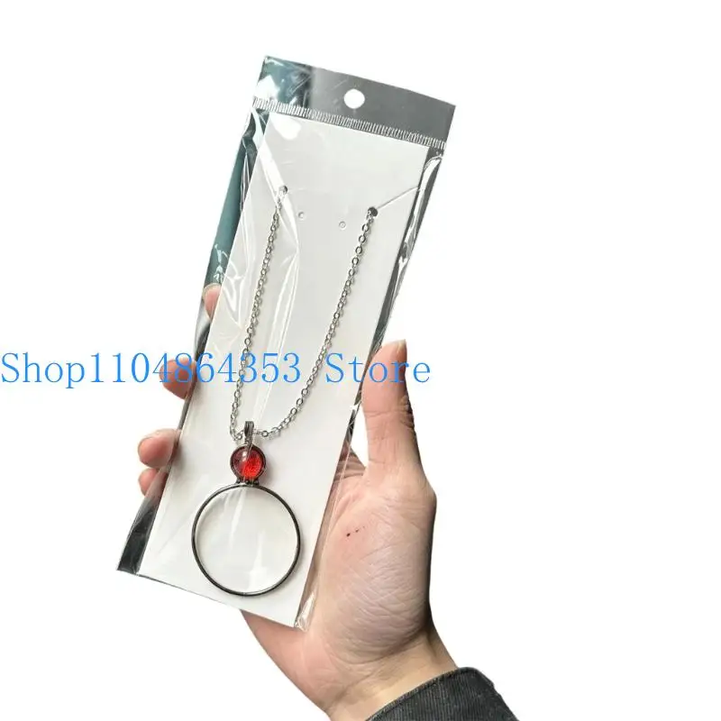 652F Lightweight Magnifier Necklace With 80cm Chain For Easy Reading And Crafts