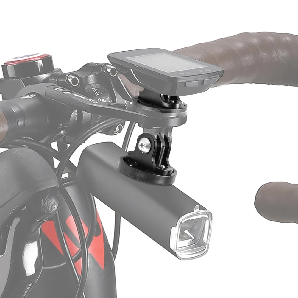 Bicycle Light Holder Adapter Bike Computer Mount for Garmin Gopro Connecting Seat Camera Fixing Base Cycling Front Light Bracket view 4