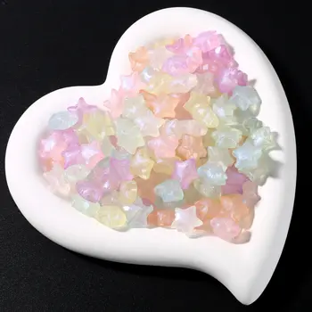 30顆夜光壓克力珠,15公厘五角星散珠,適用於製作夜光首飾,DIY手鍊、項鍊、耳環 10 最佳銷售 發光珠子 - №8