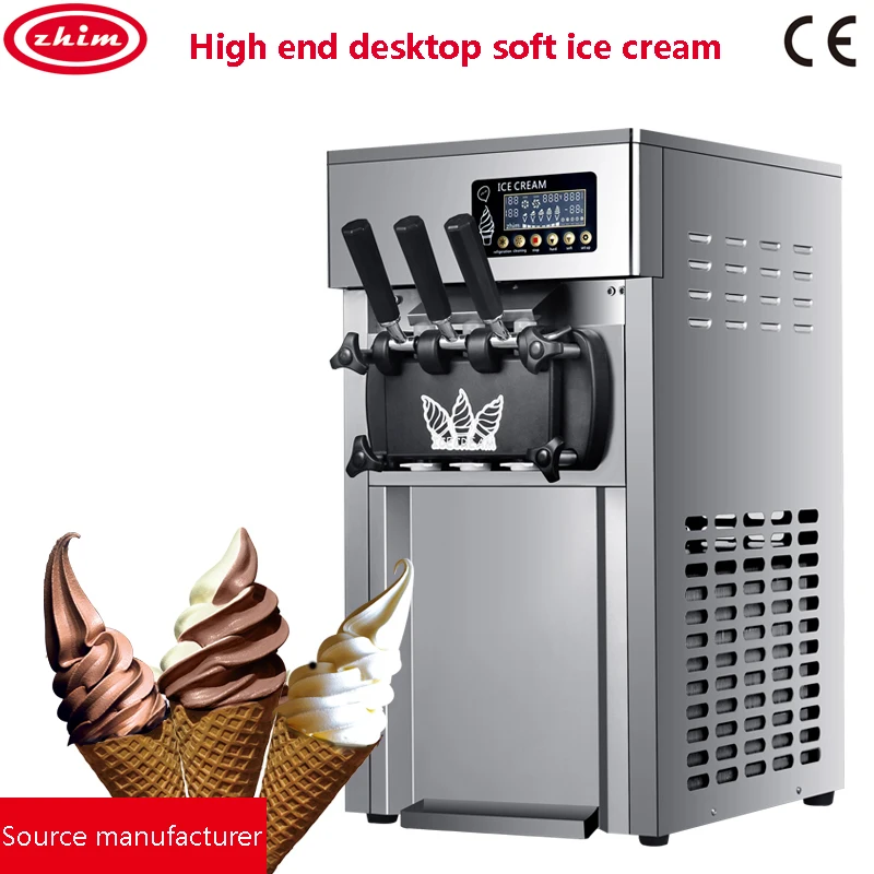 Electric 220/110V Soft Ice Cream Machine Different Flavors Fruit Freezer Hard Mixing Ice Cream Making Machine