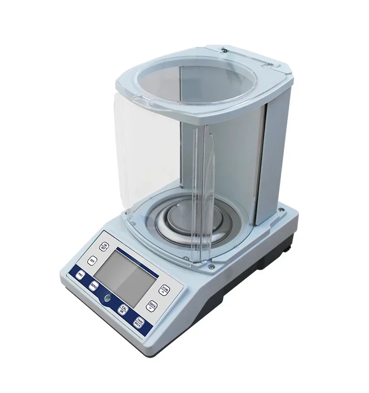 Lab Analytical Balance 0.0001g High Precision Electronic Scale Digital Weighing Scale Jewelry with Windshield Precision Balance