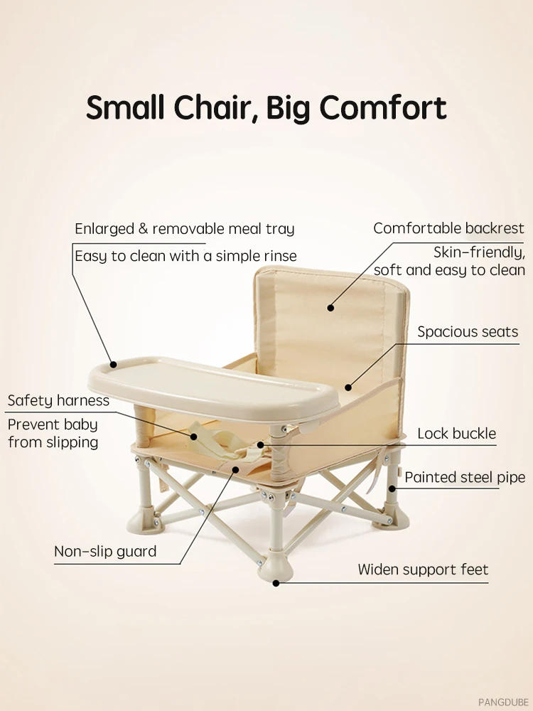 PANGDUBE Good Quality Baby Eating Chair with Storage Portable Baby Chair Baby Feeding Chair Dinner Chair for Baby Breastfeeding