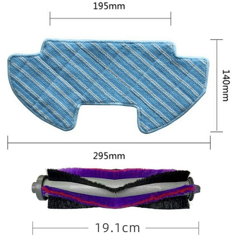 掃除機用スペアパーツ,ローラーサイドブラシ,フィルター交換用ワイプ,Samsung powerbot-e vr05r5050wk,ホット,18個