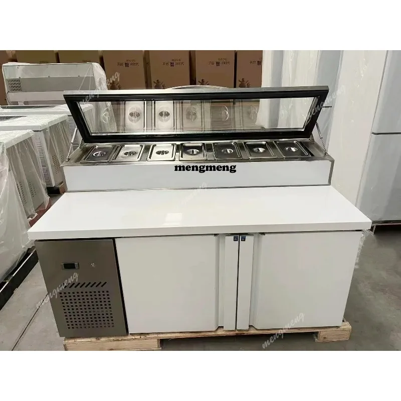 Professional Manufacturing Pizza Prep Table Refrigerator Under Counter Refrigerator Counter Top Sandwich Refrigerator