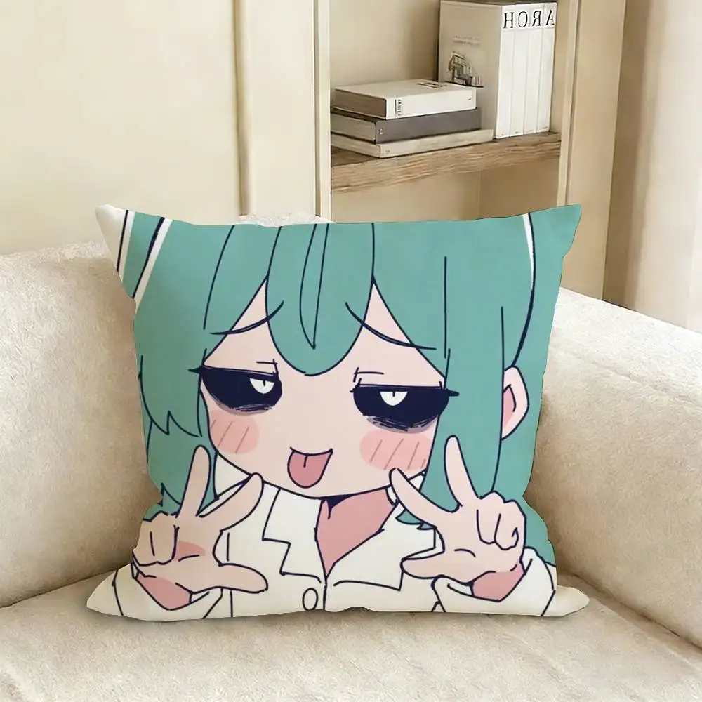 Anime M-MIKU Various Sizes Square Pillow Case For Car Home Bedchamber Decor