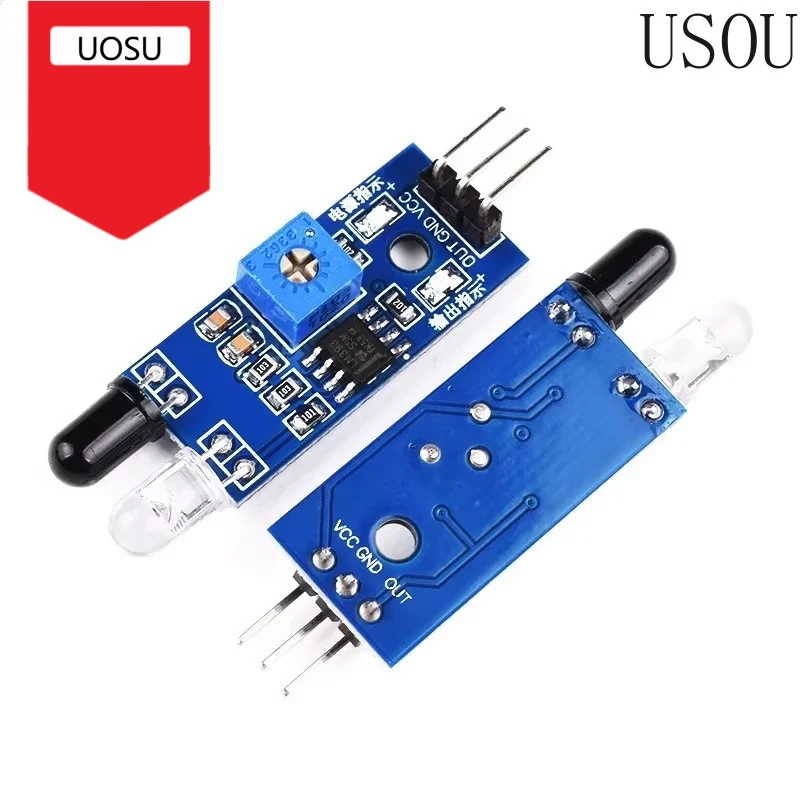 IR Infrared Obstacle Avoidance Sensor Module for Arduino Diy Smart Car Robot Reflective Photoelectric 3PIN