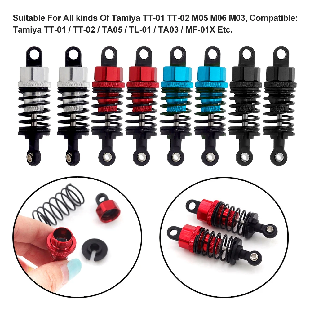 9IMOD 2PCS Shock Absorber 55MM Universal Front And Rear For TAMIYA Tamiya TT-01 TT-02 M05 M06 M03 TT-02 / TA05/TL-01/TA03/MF-01X