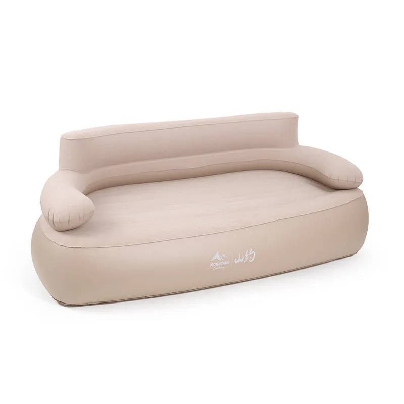 Adequado para shanyo sofá inflável ao ar livre acampamento preguiçoso sofá cama dobrável lazer colchão inflável automático portátil almoço b