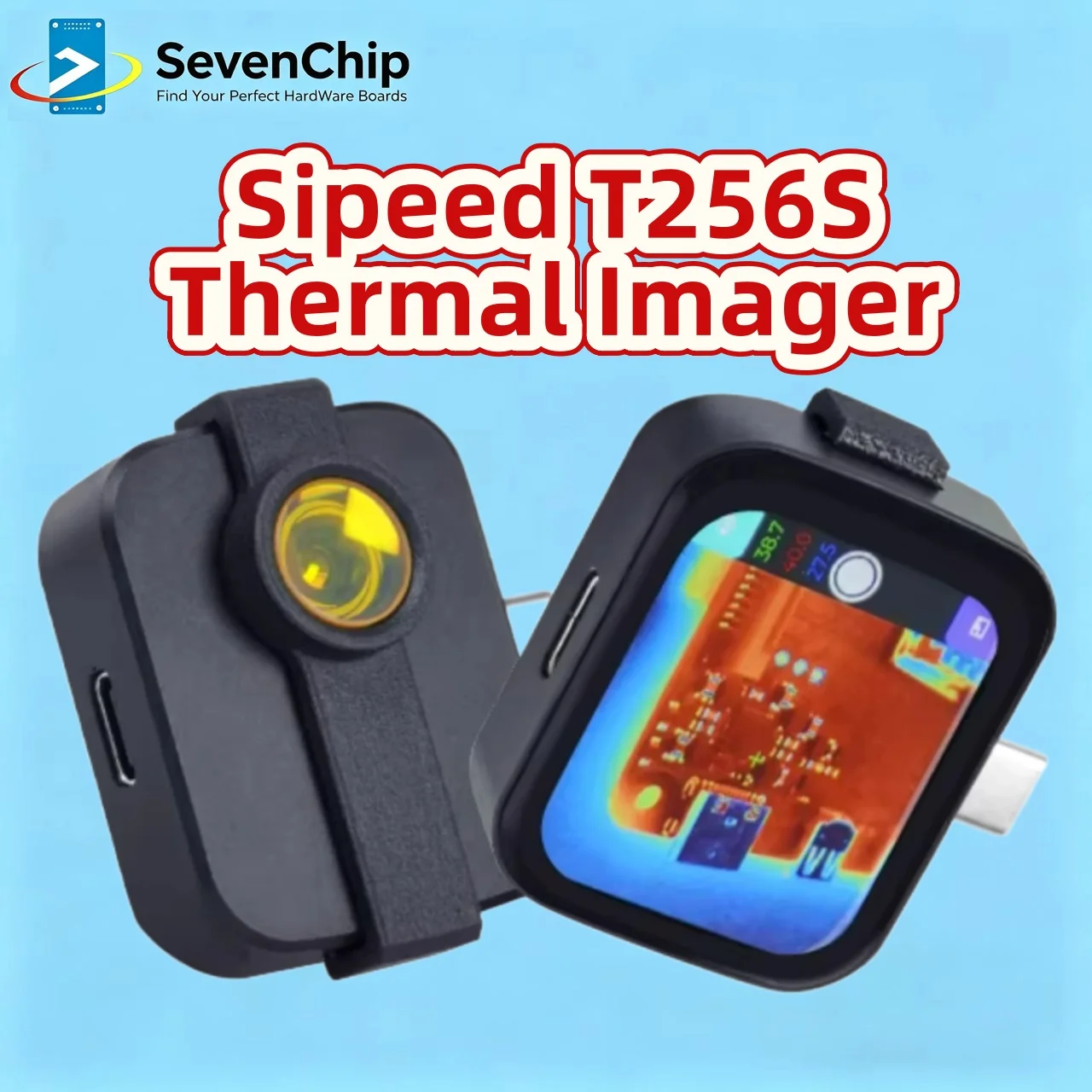 Sipeed T256S Thermal Imager Camera AI ISR Inspection Repair Thermographic Compatible with Any USB-C IOS & Android Device Raspber