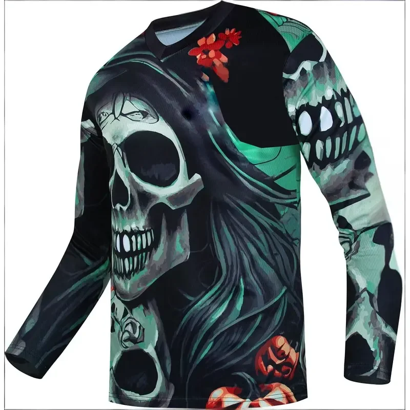 3D Long Sleeve 2026 New Men Cycling Jersey Quick Dry Motocross Shirt Downhill Mountain Bike DH MX Motorcycle Clothing MTB view 5