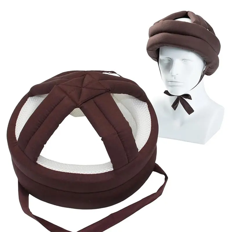 ●Elderly Protective Helmet, Safety Helmet Adjustable Breathable Seniors Fall Prevention Heads Protection Cap