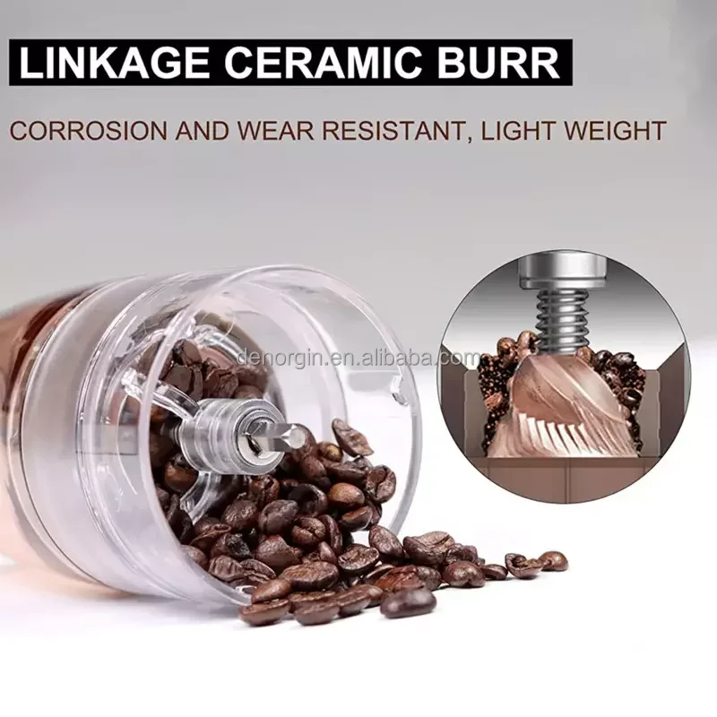 Macinacaffè elettrico e manuale con ricarica per auto universale da 150 ml 7,4 V mini macinacaffè ricaricabile