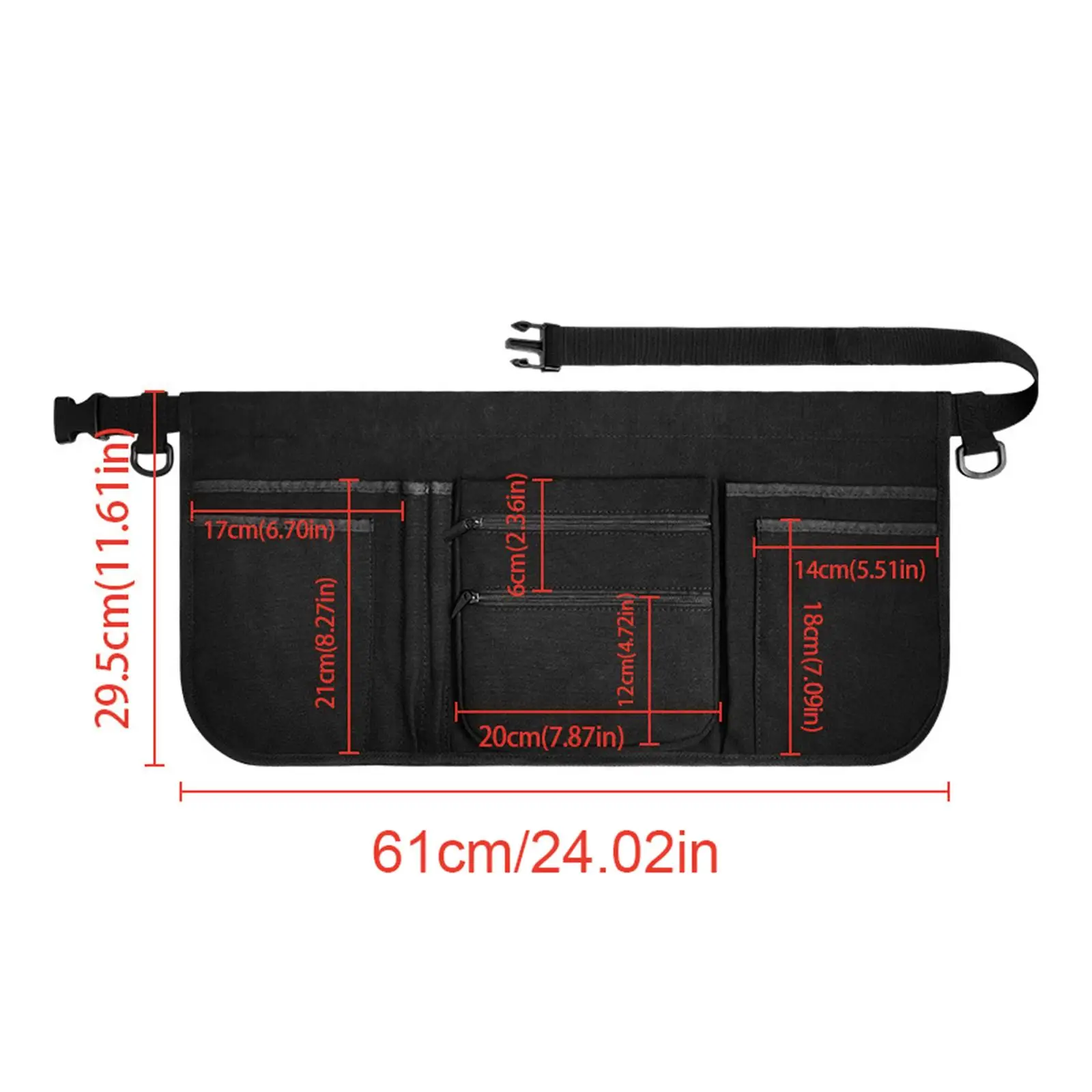 

Restaurant Waiter Apron Utility Belt Waist Money Pouch Resistant Multifunctional Server Apron for Garden Woodwork