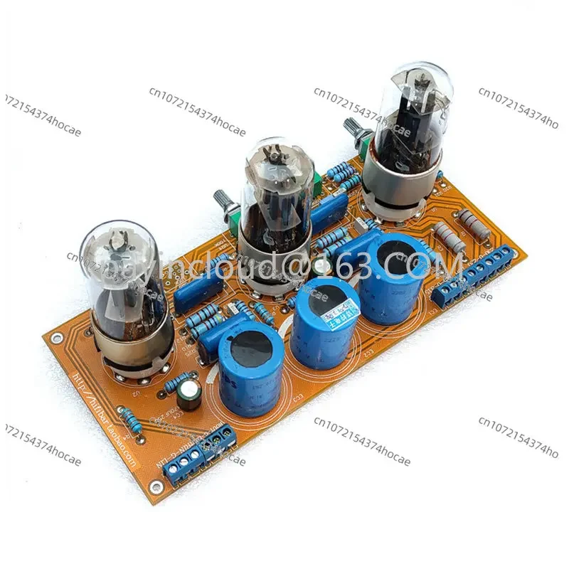 6SN7 6N8P tube bile pre-stage tuning board finished board, 6Z5 bile rectifier, frequency response 20HZ-28KHZ