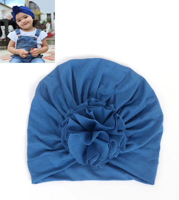 Chapeau turban à fleurs pour nouveau-né, couvre-chef d\'hôpital, chapeau en coton, cadeau de fête préChristophe, accessoires photo