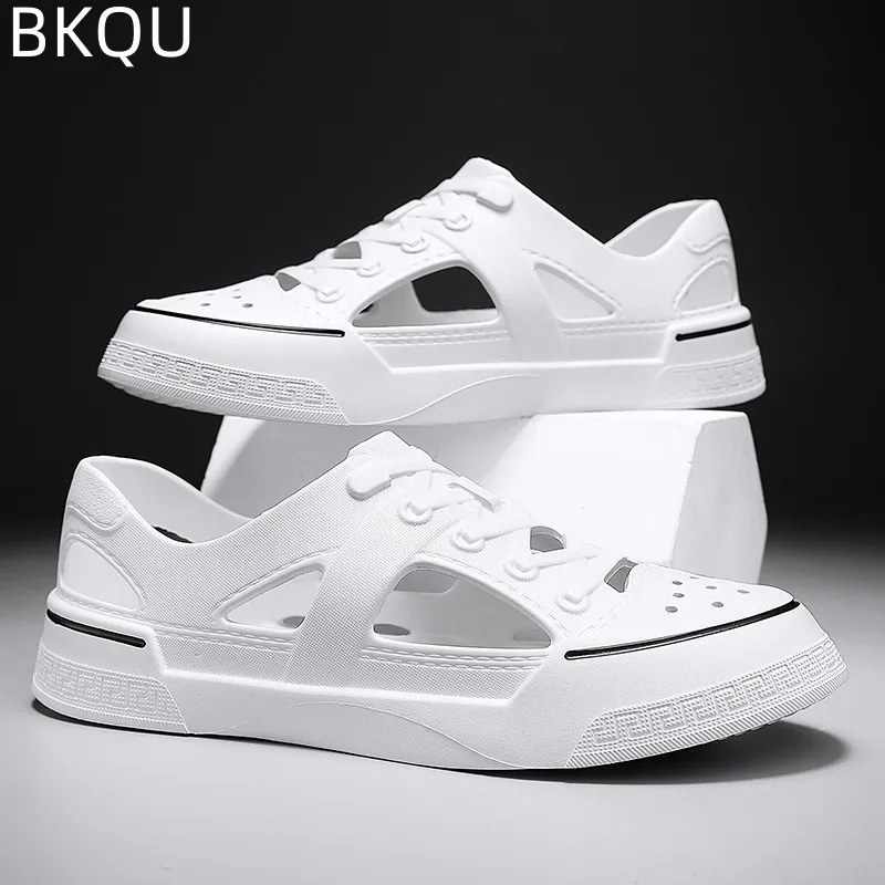 Two Wear Outdoor Couple Beach Sandals Round Toe Light Platform Comfortable Breathable Fashion Non-slip Wear-resistant Shoes