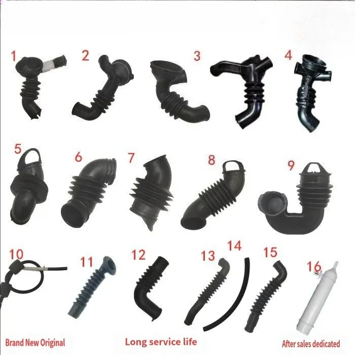 For Little Swan Midea Drum Washing Machine Drainage Pump Rubber Tube Outer Barrel Water Inlet Rubber Tube Bellows Hose