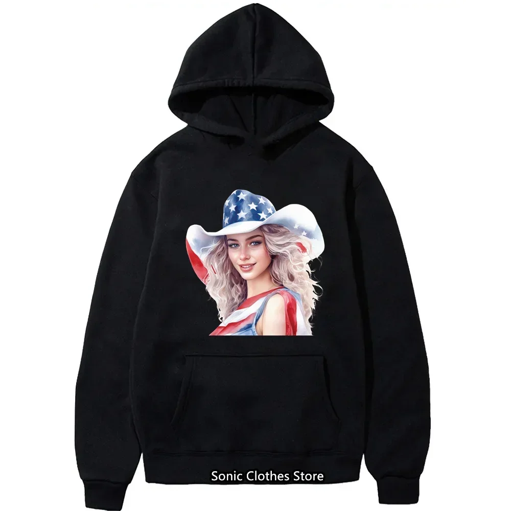 American Girl Hoodie Men Tracksuit Autumn Eagle Hoodie Women Sweatshirts Boys Girls Clothing Long Sleeve Hoodies Street Hooded