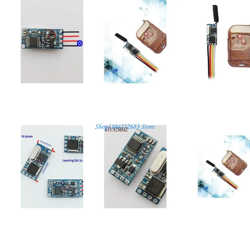 Y6GD MiniRelay Remote Control Switches Micro SilentController Remote Switches