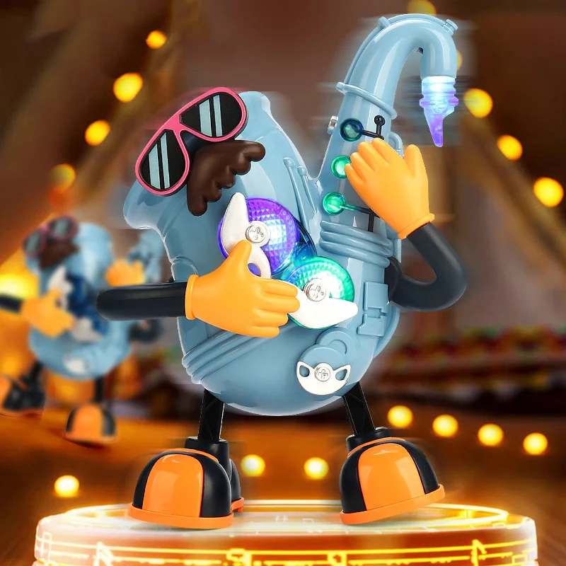 Children's Electric Dancing Simulation Jazz Drum Music Lights Drums Saxophone Guitar Baby Puzzle Parent-child Interactive Toys