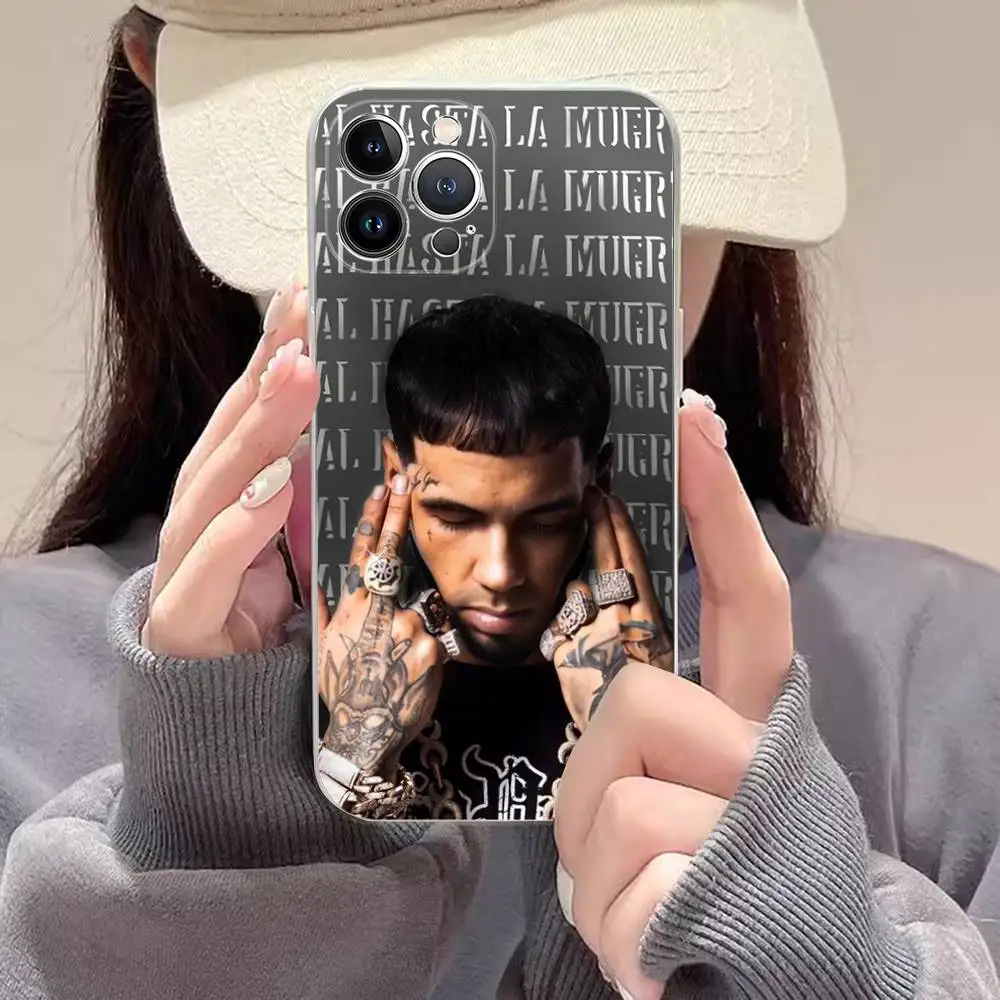 Rapper Anuel AA Music Phone Case For IPhone 17 16 15 14 13 12 11 Plus Pro Max Transparent Soft Cover