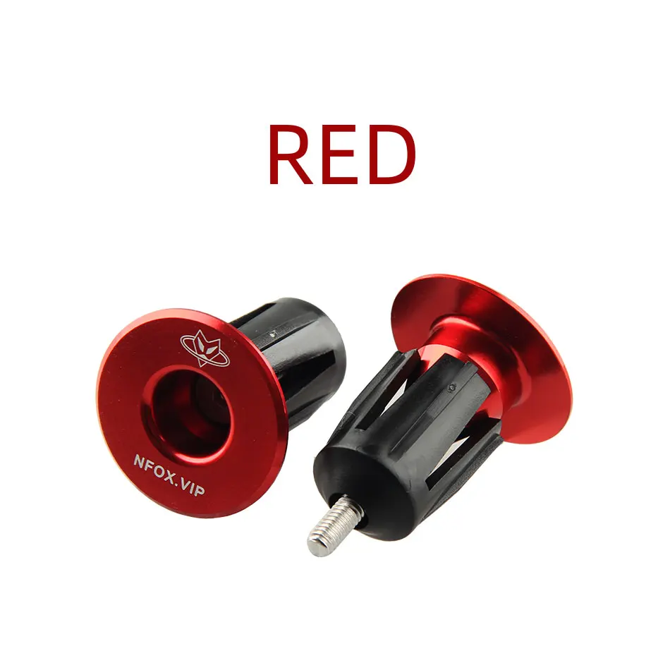Straße Mountainbike Lenker Kappe Fahrrad Griff Bar Abdeckung End Plugs Aufgeblasen Aluminium Legierung Lock Stecker Ein Paar Mtb Zubehör – Detail 24