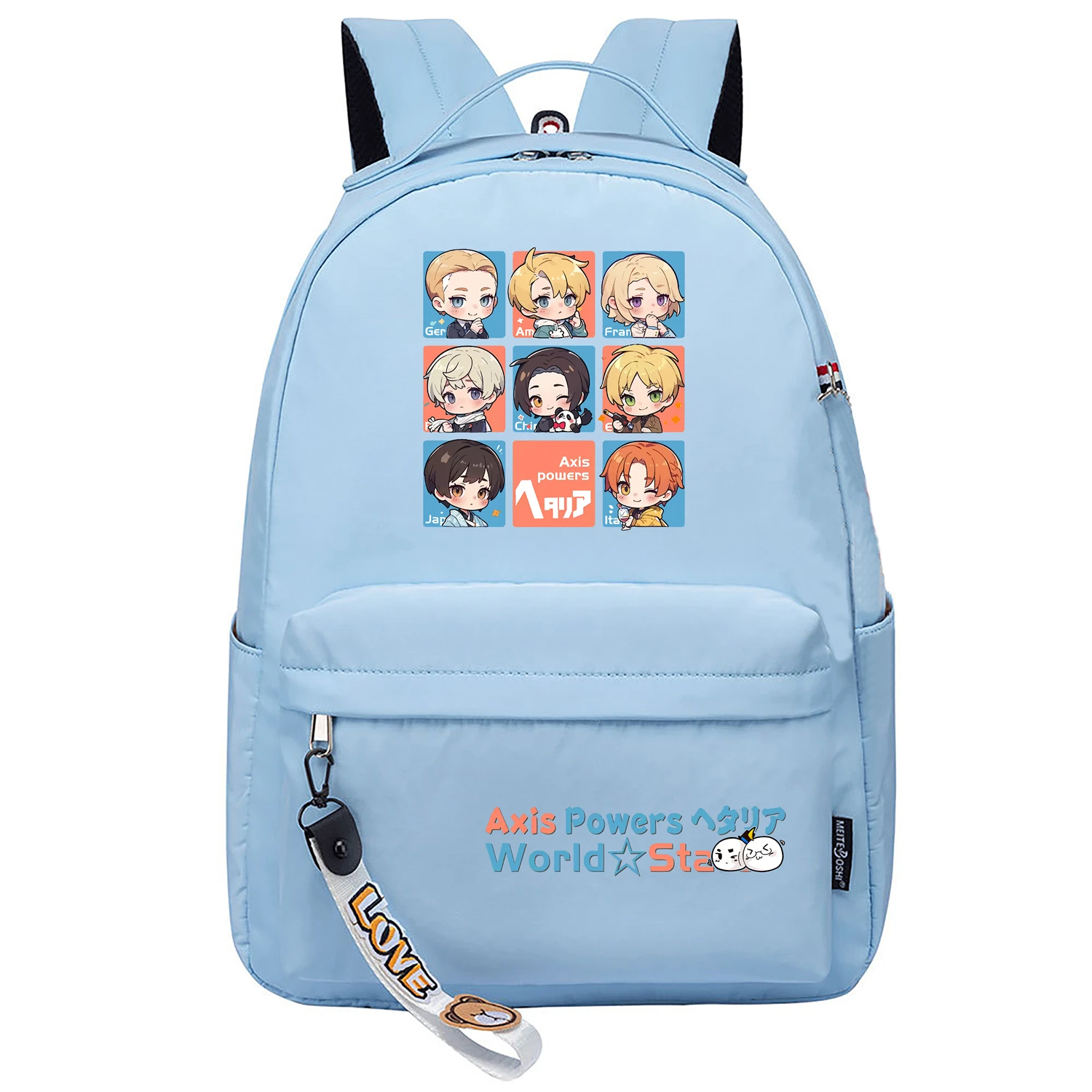 

Рюкзак с героями мультфильмов Hetalia Axis Powers, школьные сумки для девочек, сумки для книг в стиле аниме, кавайный дорожный рюкзак для мальчиков, милый рюкзак, повседневный рюкзак