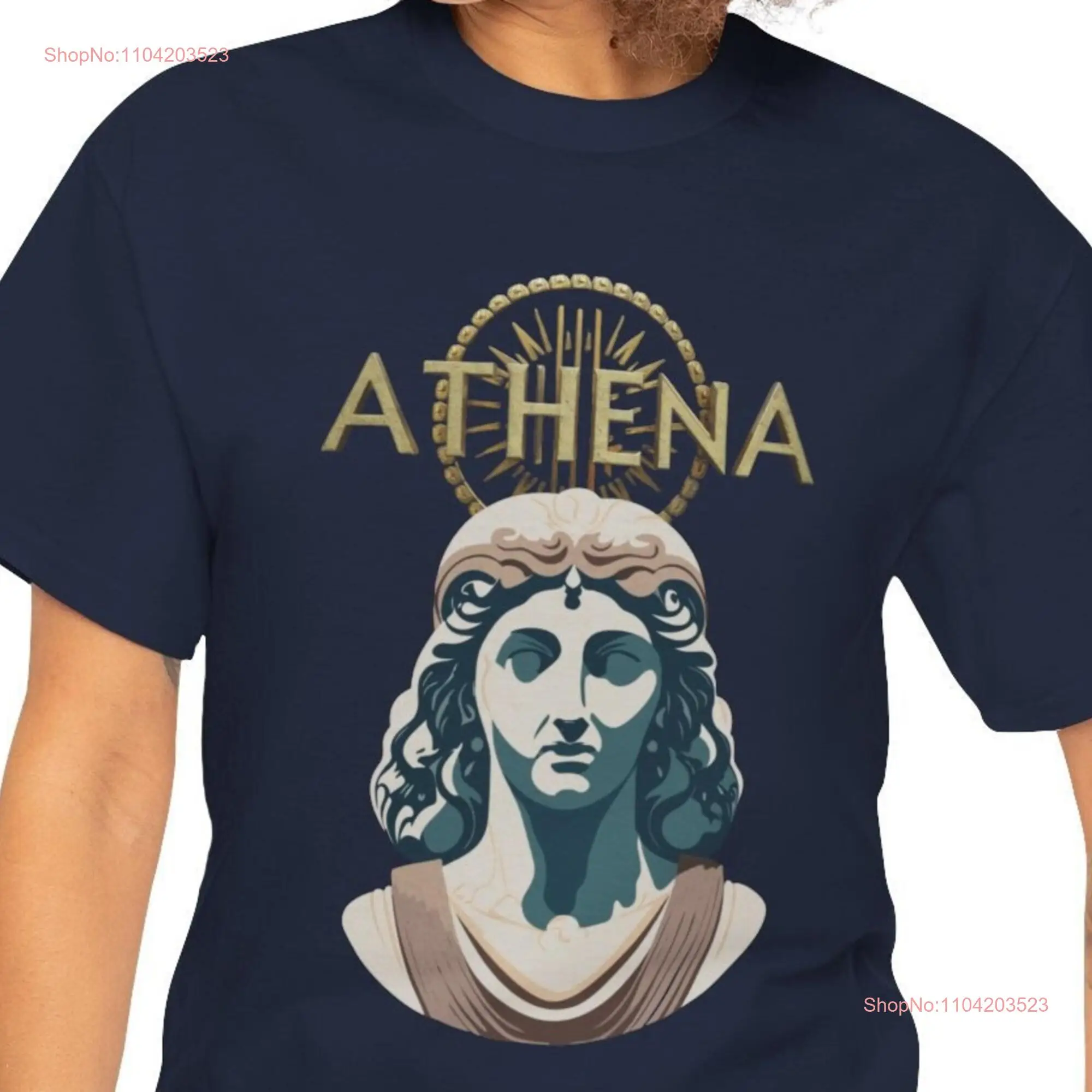 Athena Greek Goddess T Shirt Mythology of Wisdom Comfort Colors Sublimation long or short sleeves