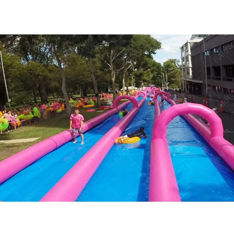 New Giant 1000FT Infla  Water Slide Large Long City Infla  Slip N Slide for Adults Outdoor Play