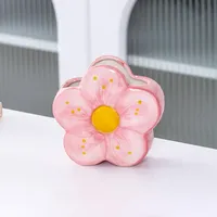 Pen Holder Flower Ceramic Desktop Decoration Cute Girl Desk Office Storage Box Stationery Shelf Storage Tank