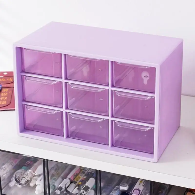 Dustproof Multi Grid Desktop Drawer Organizer Portable Storage Box For Jewelry Cosmetics And Desk Sundries