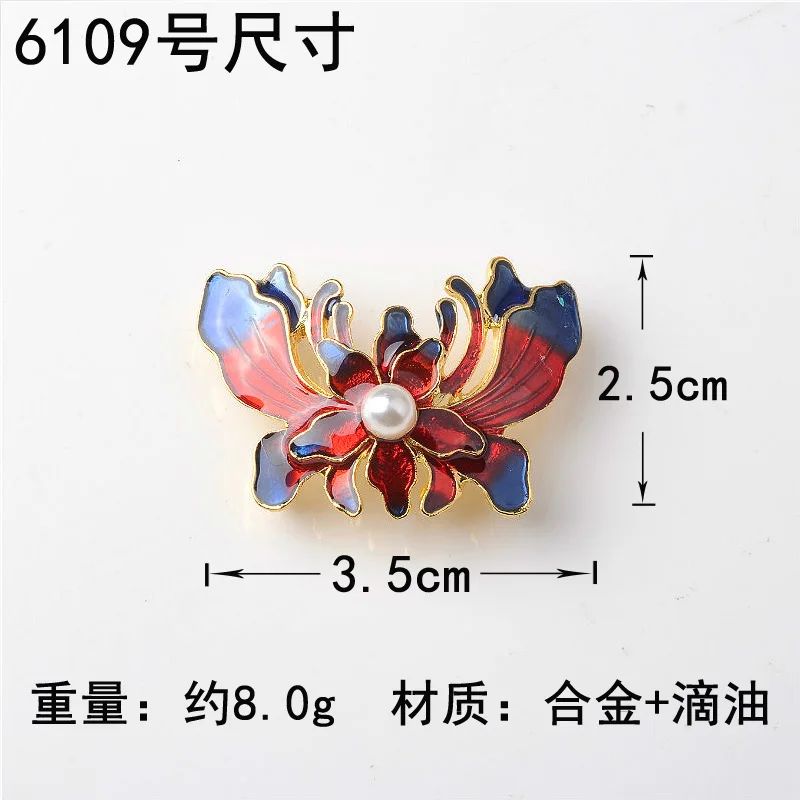 New Cloisonne Craft Drip Alloy Accessories Shoes, Clothing, Bag Accessories DIY Accessories 6109