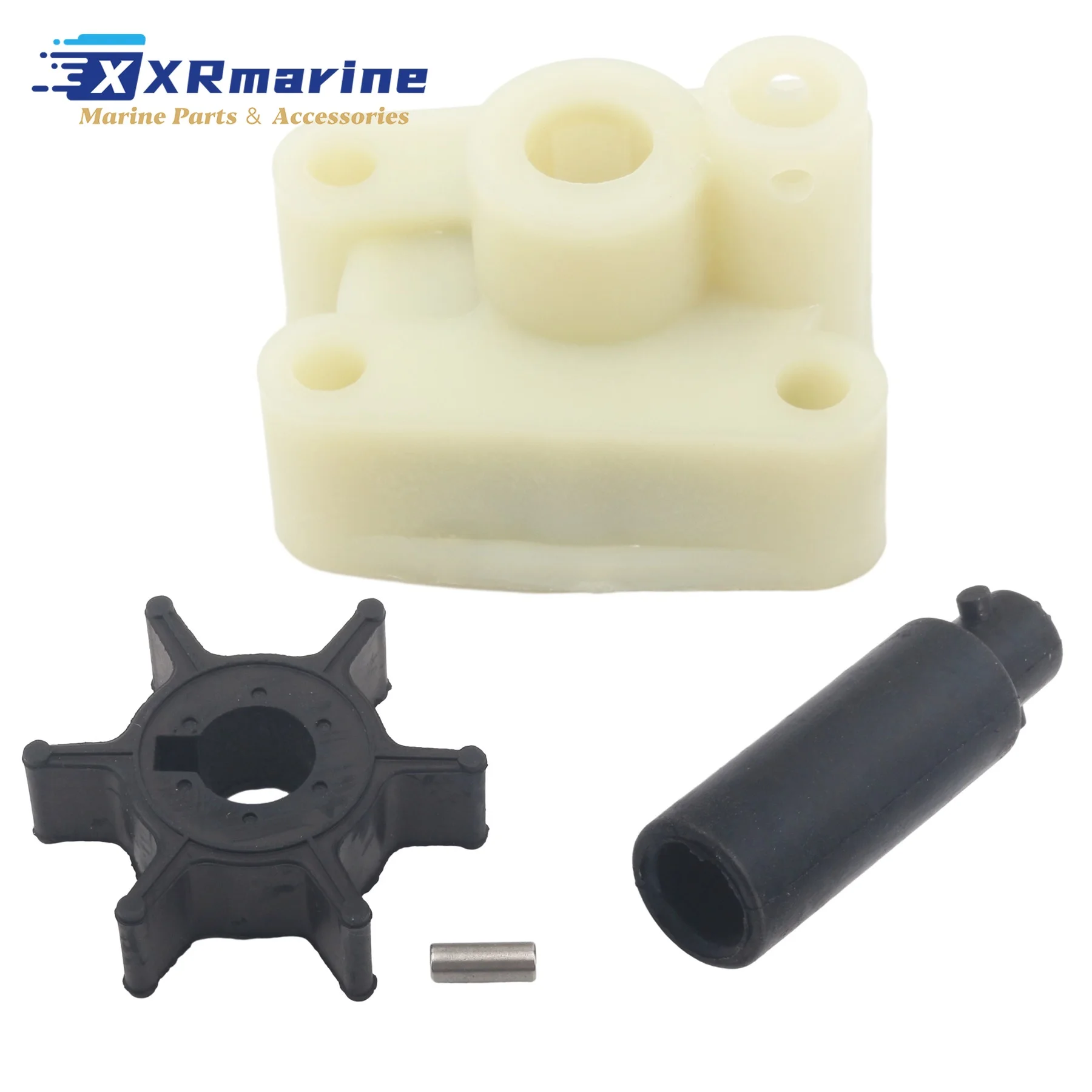 Water Pump Impeller Kit Compatible with Yamaha 2 4 Stroke 4HP 5HP F4 for Mercury Mariner 2-str 4 5 HP 4-Str 6HP Outboard Motors