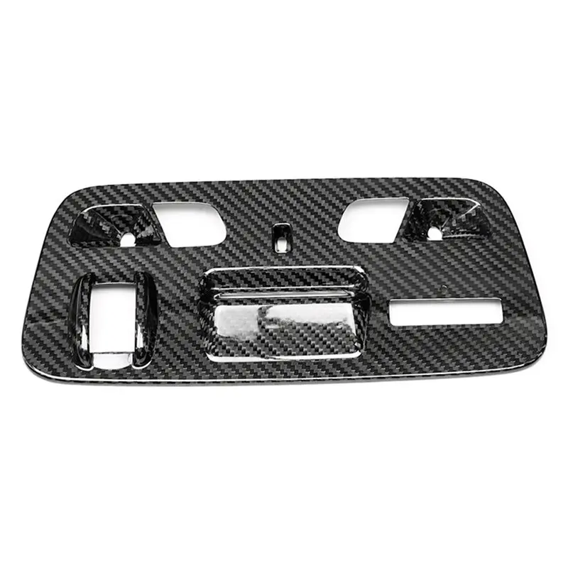 Reliable-Real Dry Carbon Fiber Roof Reading Light Panel Frame Cover Trim Decoration For Camaro 2016-19 Car