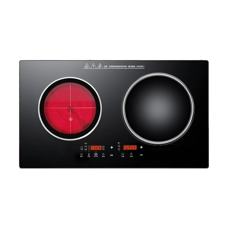 

Induction cooker double stove embedded household high power 3500W concave stir-fry inlaid double head electric