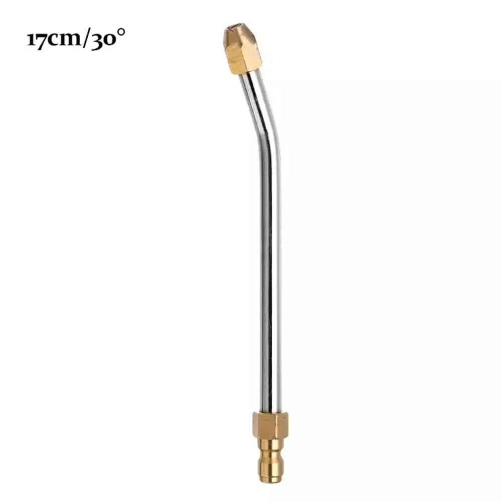 30 90 Degrees UShape Pressure Car Washer Angled Lance Extension Spray Wand Nozzle Stainless Steel Garden Cleaning Tools Durable