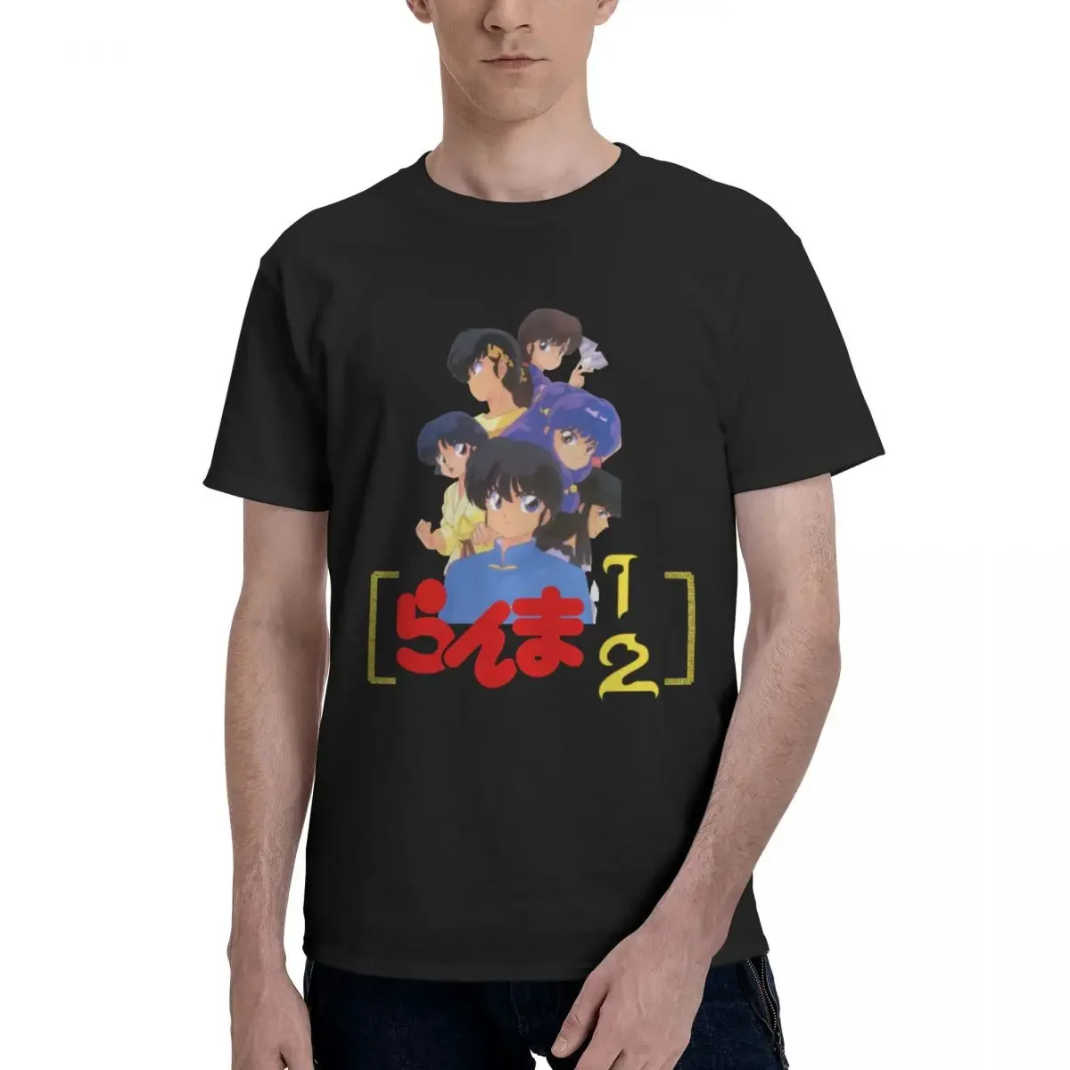 Ranma 1 2 Anime Oversized T Shirt Crewneck Summer Men Women Man Tee Graphic T Shirts Y2K Clothing Short Sleeve Tops