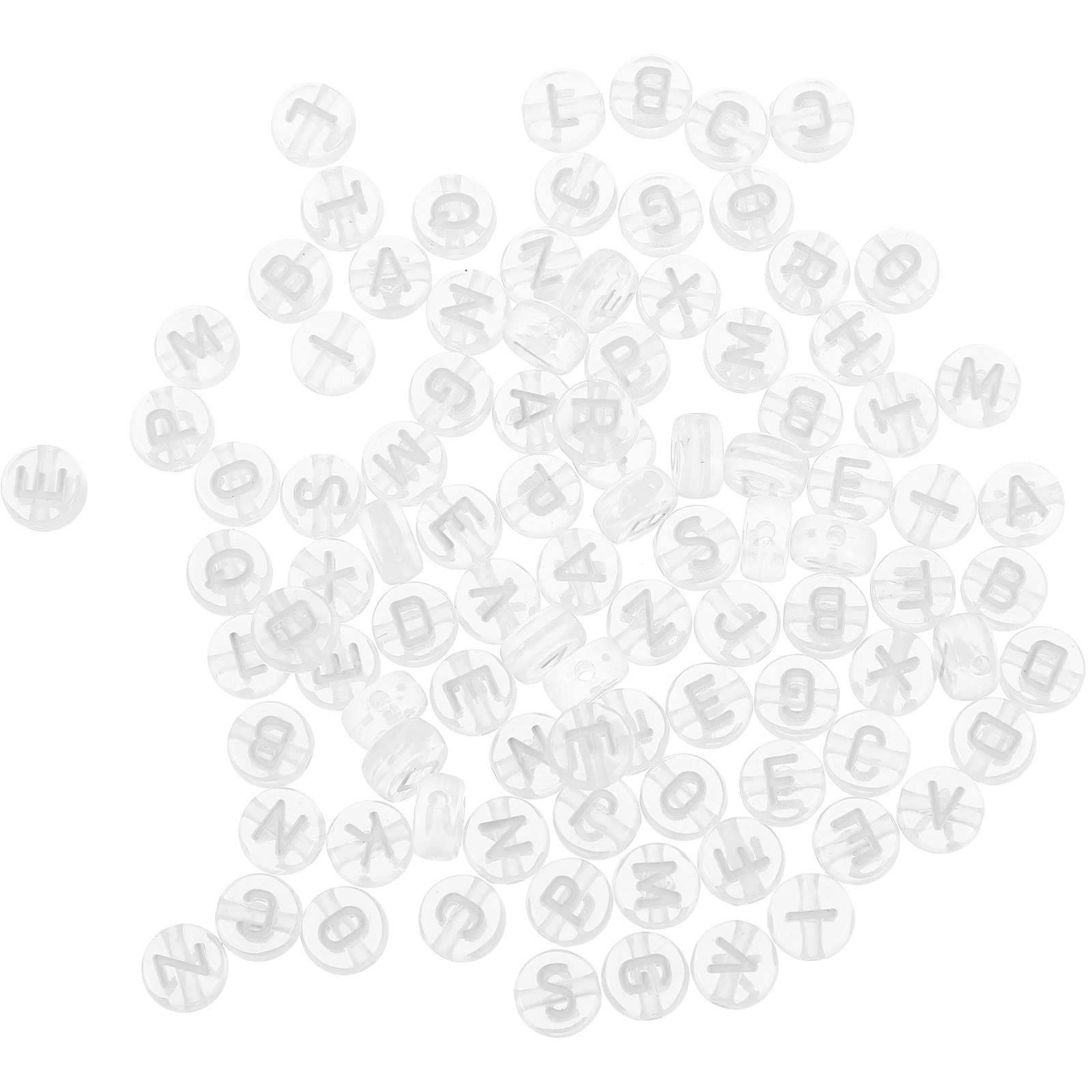 

1000 Pcs Beads Alphabet Jewelry Accessories Round Diy Bracelet Letter Jewellery Making Letters White Lettered