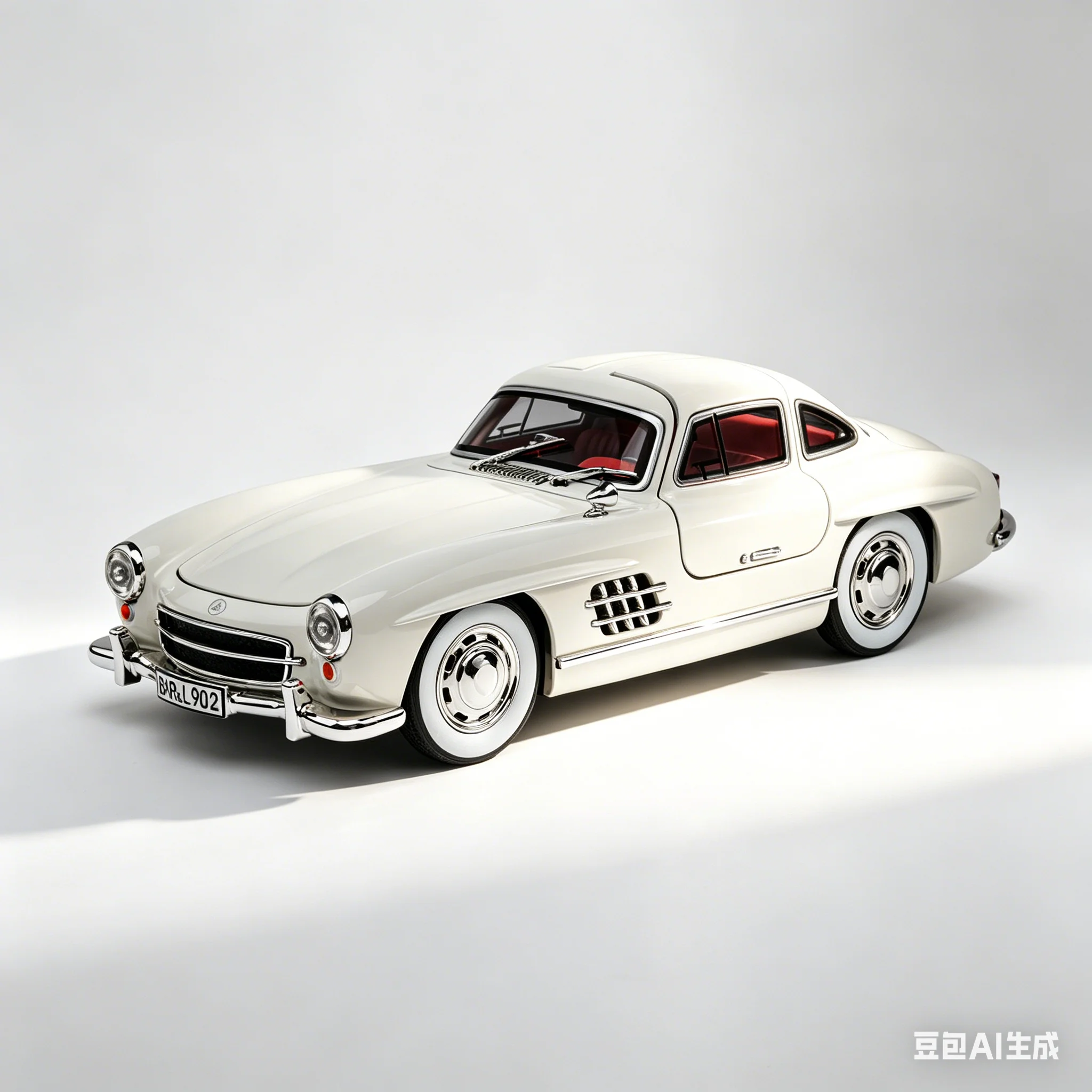 

1:24 300SL Supercar Alloy Metal Diecast Model Car Simulation Children Collectibles Ornament Holiday