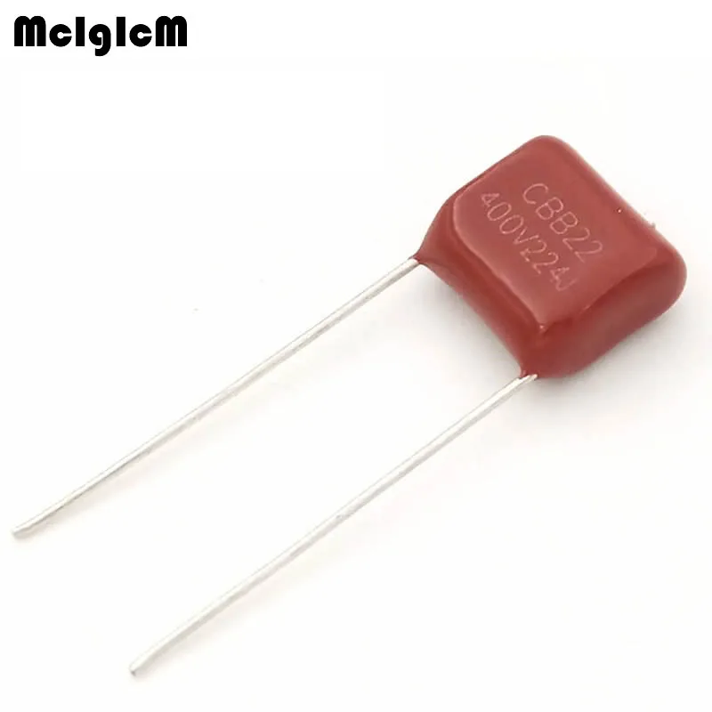 

1000 pcs 220nF 224 400V CBB Polypropylene film capacitor pitch 10mm 224 220nF 400V