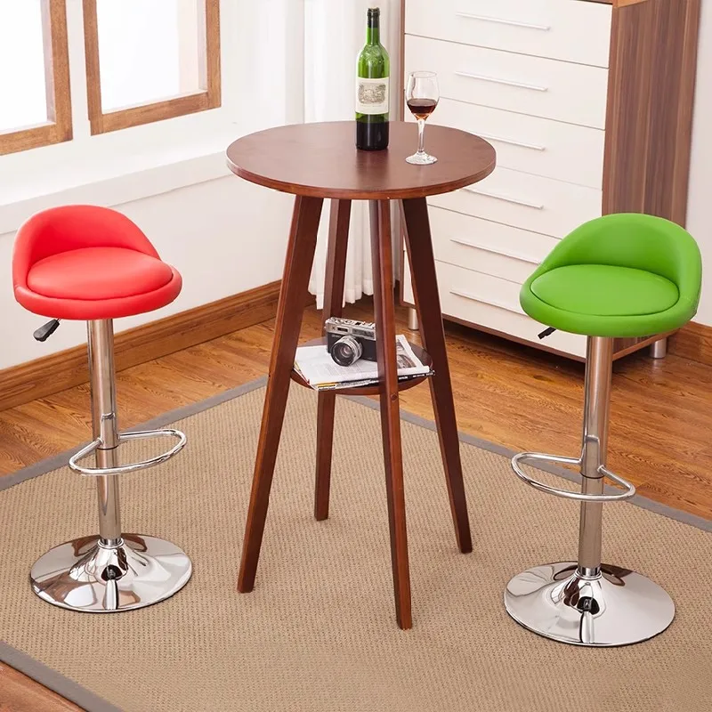 HYS Bar Chair High Stool Home Lifting Chair Light Luxury Bar Chair Back Front Desk Cashier Bar Stool High Stool