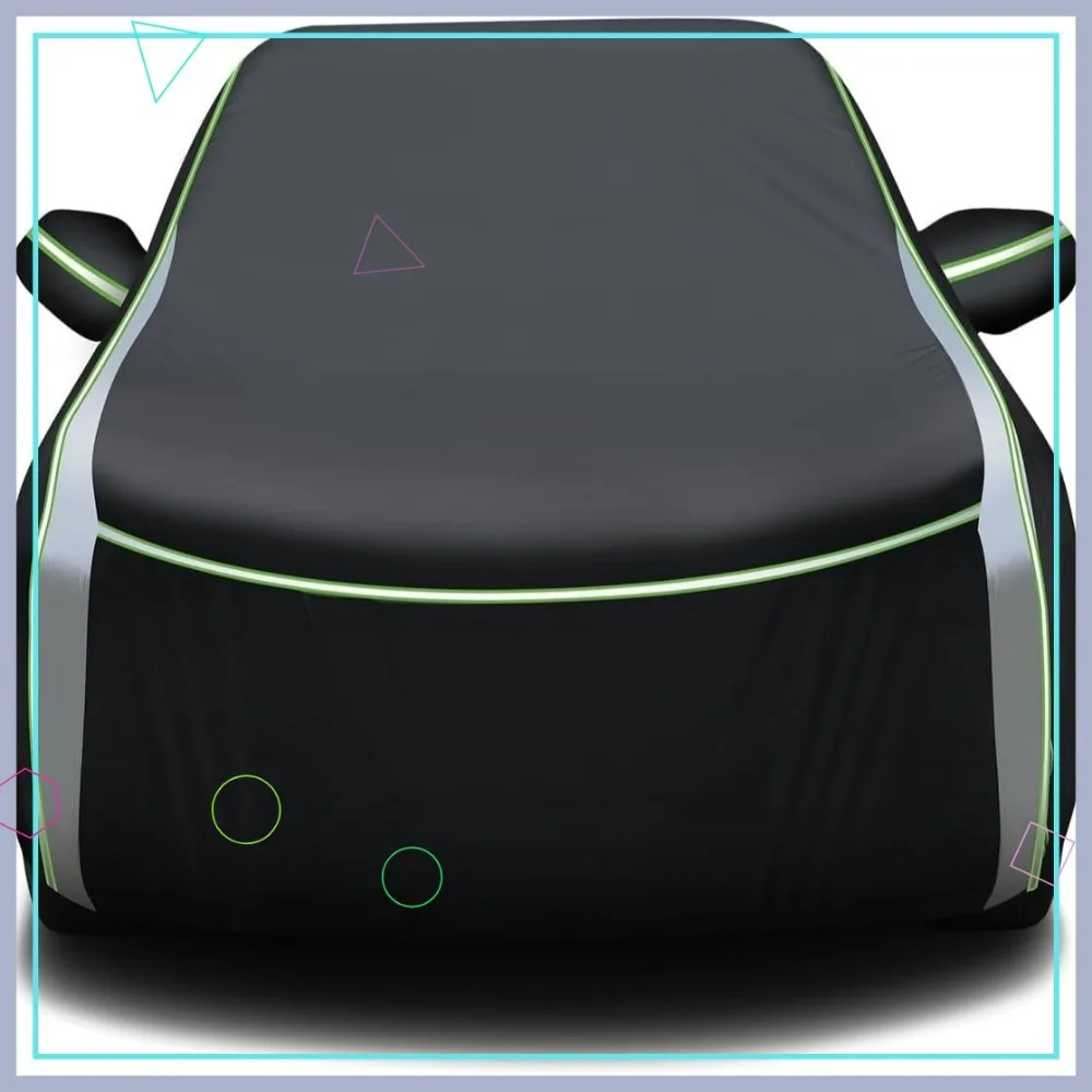 

Универсальный автомобильный чехол для внедорожника, водонепроницаемый Оксфорд с застежкой-молнией и светоотражающими полосками для защиты от любых погодных условий