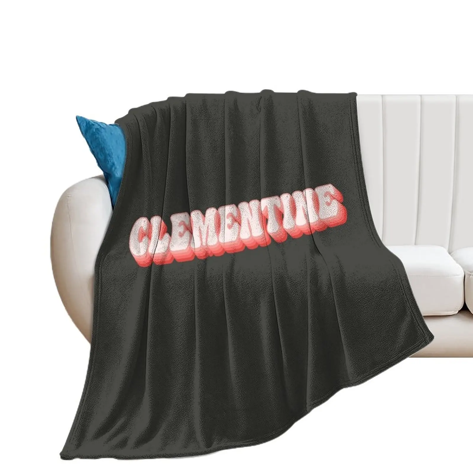 Clementine - Name Throw Blanket Sofa Summer Beddings Giant Sofa Blankets