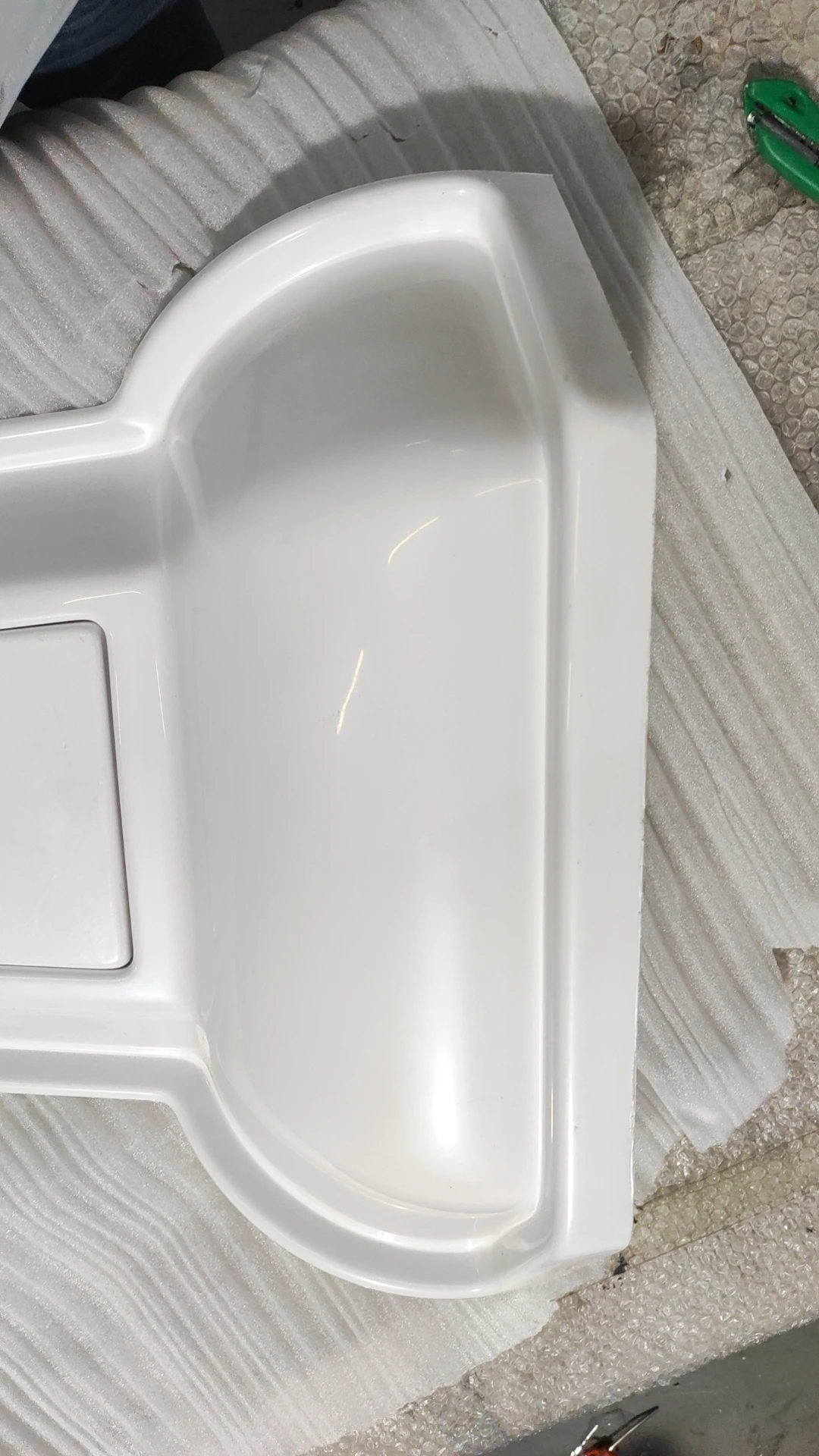White Color RV Basin Acrylic Material Basin for caravan Can Choose the Faucet of the Trailer Basin