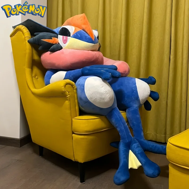 

150 см Greninja Pokemon плюшевые игрушки большого размера с героями мультфильмов аниме Peluche Kawaii мягкий орнамент удобная мягкая кукла детская игрушка в подарок