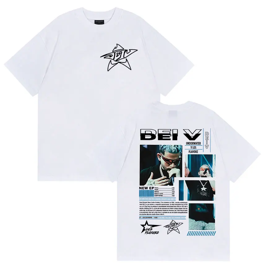 Rapper Dei V Unterwasseralbum Merch 2025 T-Shirt Herrenbekleidung Hochwertiges Mode-T-Shirt Hip Hop Übergroße Baumwoll-T-Shirts – Detail 3