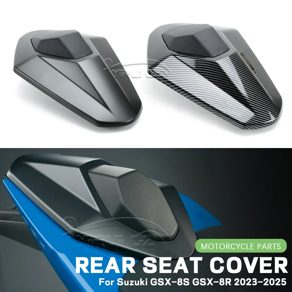 

Motorcycle New Passenger Rear Seat Cover Cowl Fairing Tail Cover For Suzuki GSX-8R GSX8R GSX-8S NEW Black Carbon Fiber 2023-2024