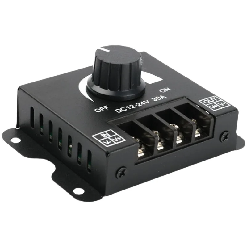 LED soft and hard strip light dimmer brightness adjuster DIMMER rotary switch 12V/24V 30A