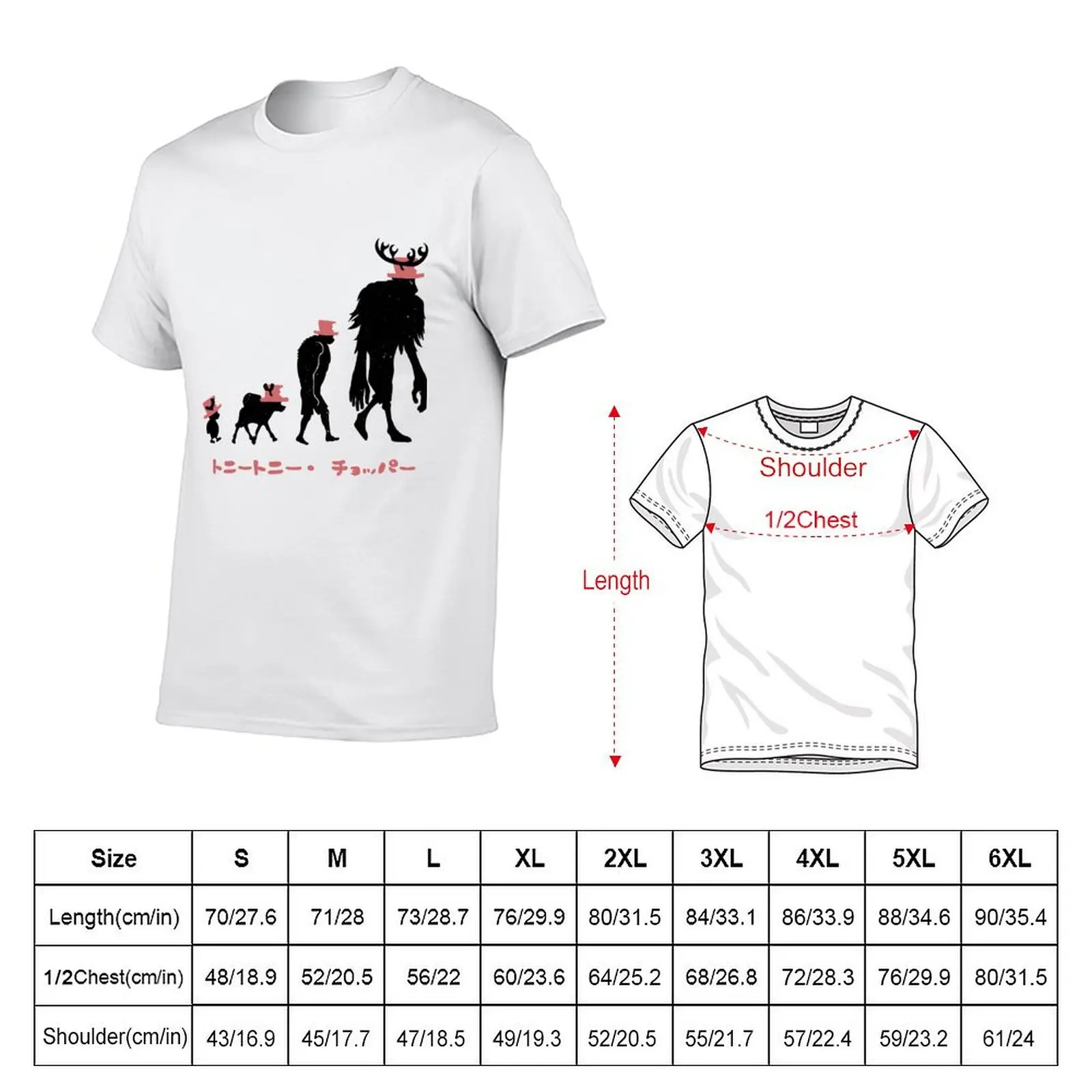 Chopper Evolution T-Shirt anime tshirt funny t shirts man man t shirts for men T-shirt