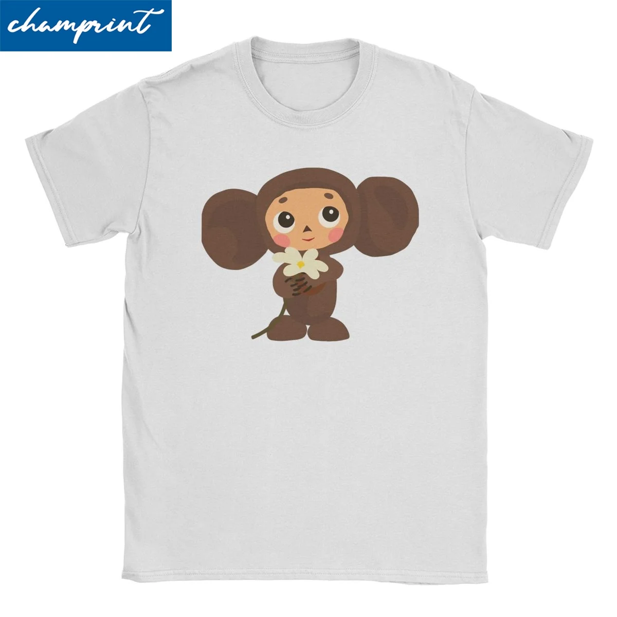 Men Women Cute Soviet Russia Cartoon USSR T Shirts Cheburashka 100% Cotton Tops Creative Short Sleeve Tees Big Size T-Shirts